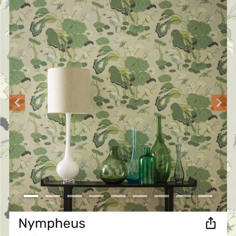 G P and J Baker nypheus wallpaper